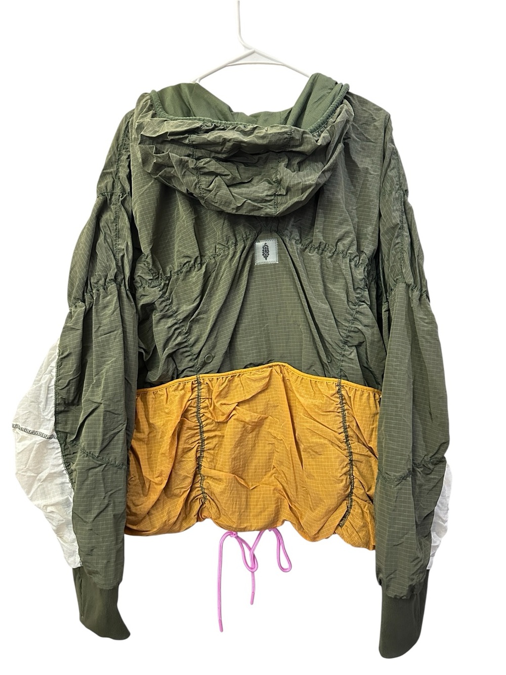NWT Free People Happy Camper Pullover in Marigold Combo - Picture 6 of 7